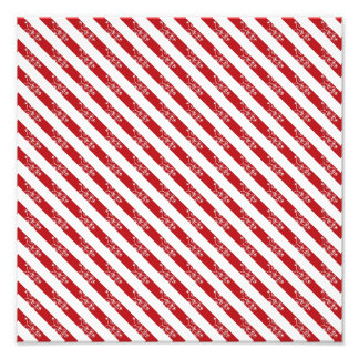 Rote Weihnachtsstreifen Fotodruck
