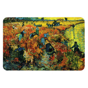 Rote Weinberge Van Gogh an Arles Magneten Magnet