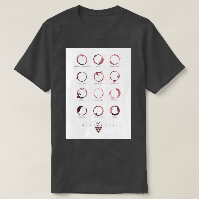 ROTE WEINSTÄNDE T-Shirt (Design vorne)