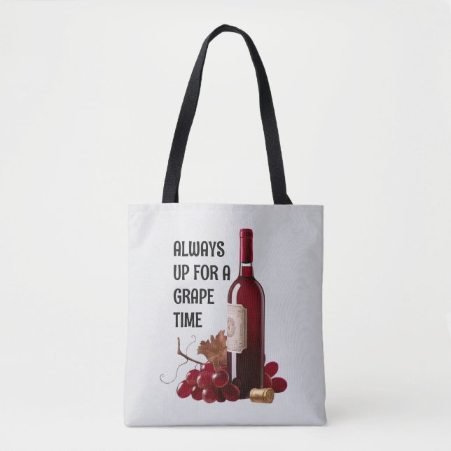 Rote Weinzeit Tasche (Vorderseite)