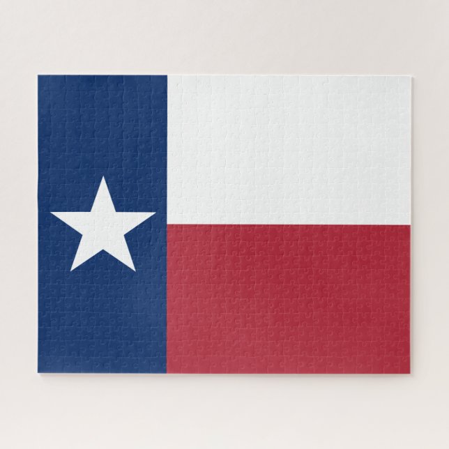 Rote Weiß Blaue Texas-Flagge (Horizontal)