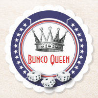 Rote weiße blaue Bunco Königin