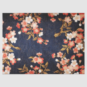 ROTE WEISSE BLUMEN MIT ROTEN BLUMENBLUMEN SEIDENPAPIER