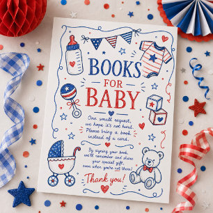 Rote Weiße Bücher für Baby Begleitkarte