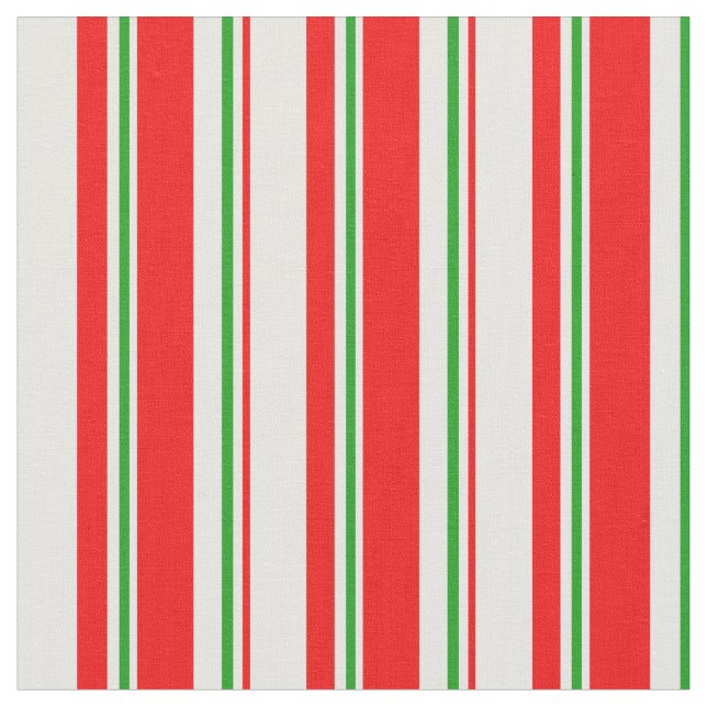 rote, weiße, grüne Weihnachtslieder Stoff (Nahaufnahme)