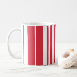 Rote weiße Streifen Küste Kaffeetasse