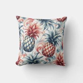 Rote, weiße und blaue Ananas Kissen