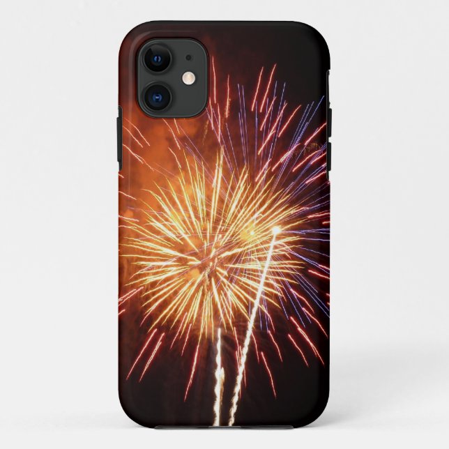 Rote, weiße und blaue Feuerwerke I Patriotic Case-Mate iPhone Hülle (Rückseite)