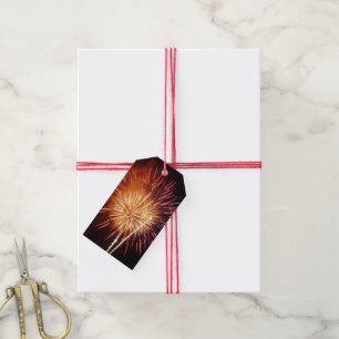 Rote, weiße und blaue Feuerwerke I Patriotic Geschenkanhänger