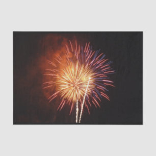 Rote, weiße und blaue Feuerwerke I Patriotic Seidenpapier