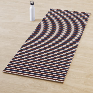 Rote, Weiße und Blaue Streifen Yogamatte