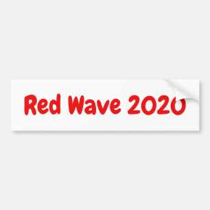 Rote Welle 2020 - republikanischer politischer Autoaufkleber