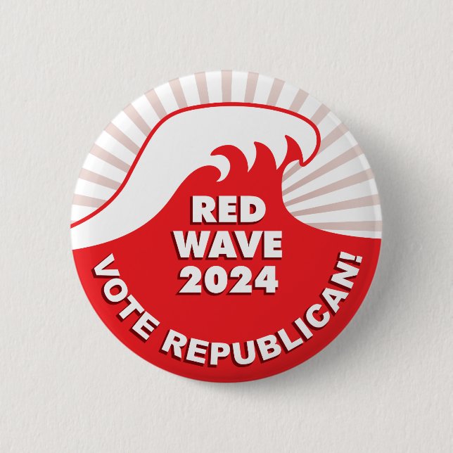 Rote Welle der Republikaner 2024 - Tsunami Button (Vorderseite)