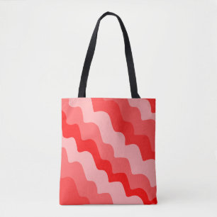 Rote Wellen Tasche