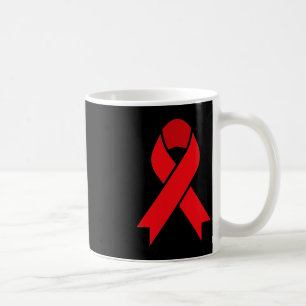 Rote Woche des Blutkrebs Sensibilisierung für HIV/ Kaffeetasse