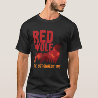 Rote Wolfen die stärksten für den Naturschutz-Enth T-Shirt