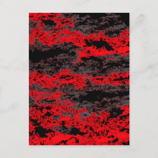 Rote Wolken Postkarte (Vorderseite)