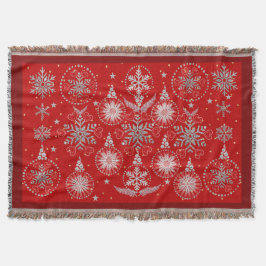 Rote Wurfdecke Decke