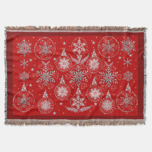 Rote Wurfdecke Decke
