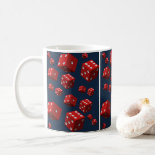 rote Würfel-Tassen Kaffeetasse