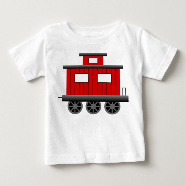 Rote Zug-Kombüse Baby T-shirt (Vorderseite)