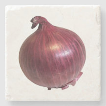 Rote Zwiebel-Steinuntersetzer