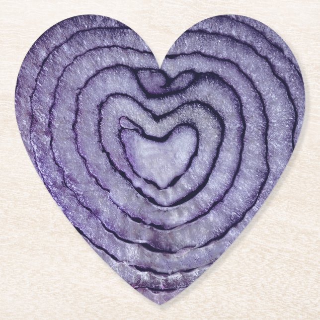 Rote Zwiebel Untersetzer (Vorderseite)