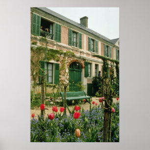 Roten Monets Haus und Garten, Giverny, Nordfranc Poster
