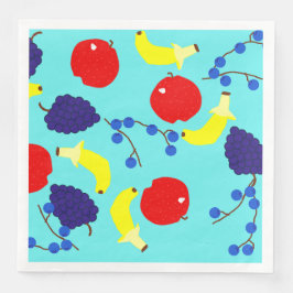 Rotende Früchte Serviette