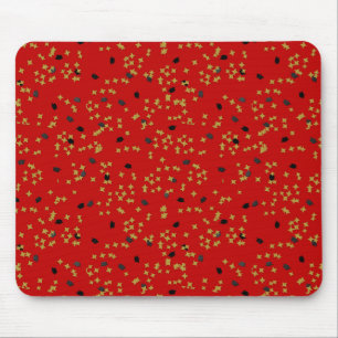Roter Abschluss Confetti Mousepad
