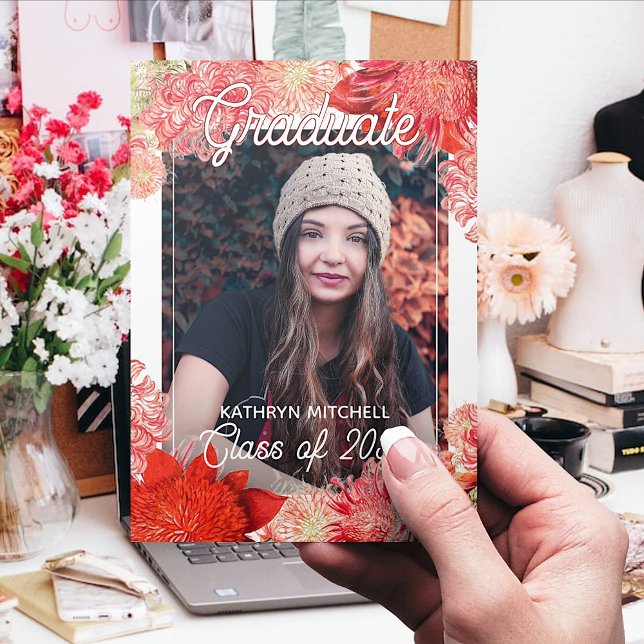 Roter Abschluss von Cornfloral Botanical Boho Ankündigung (Von Creator hochgeladen)