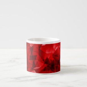 Roter abstrakter geometrischer Hintergrund-51083 Espressotasse