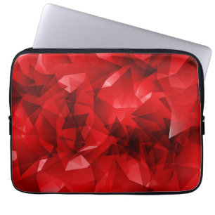 Roter abstrakter geometrischer Hintergrund-51083 Laptopschutzhülle