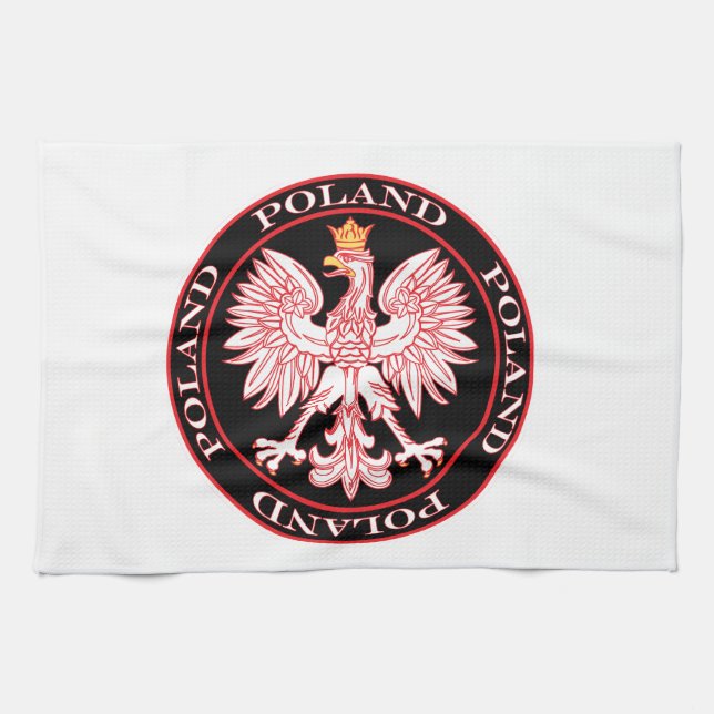 Roter Adler Geschirrtuch (Horizontal)