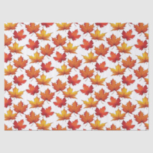 Roter Ahorn Verlasst Muster. Fall Pattern Seidenpapier