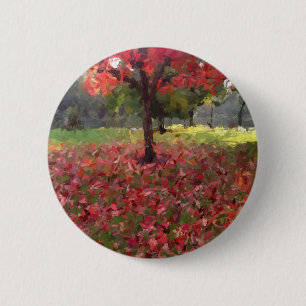 Roter Ahornbaum Button