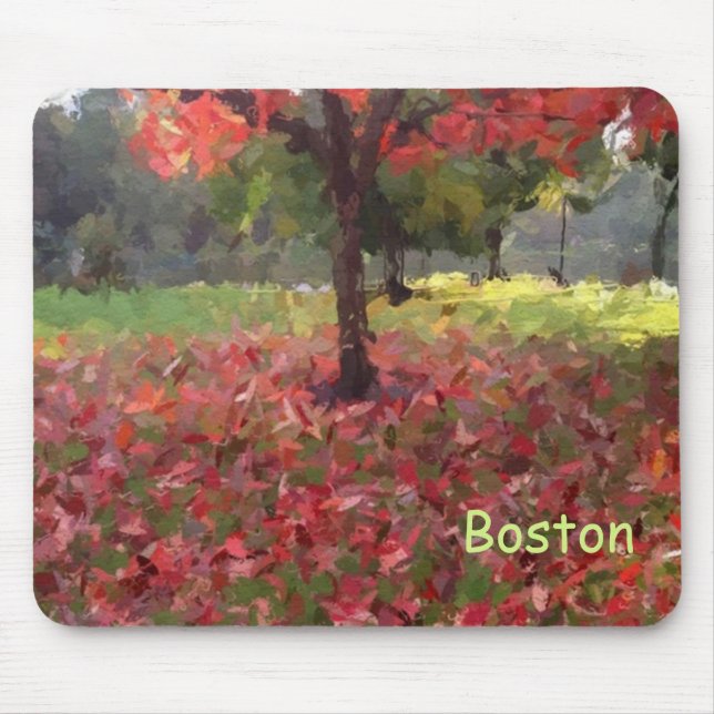 Roter Ahornbaum Mousepad (Vorne)