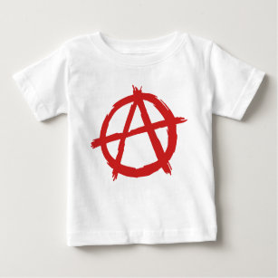 Roter Anarchist ein Symbol-Anarchie-Logo Baby T-shirt