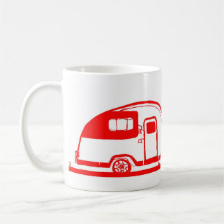 Roter Anhänger und Baum-Tasse 11oz Kaffeetasse