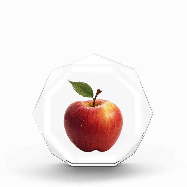 Roter Apfel-Fotoblock  Fotoblock (Vorderseite)