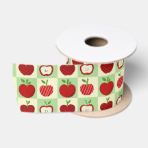 Roter Apfel Kariert Süßer Herbst Lehrer Geschenkve