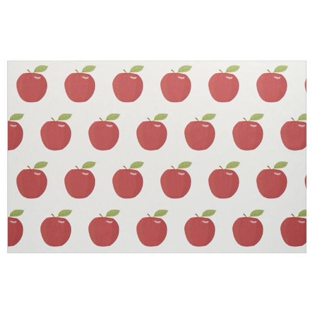 roter Apfel Stoff (Fat Quarter (45,7 x 55,9 cm))