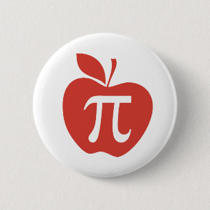 Roter Apfelkuchen Button