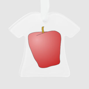 Roter Apple Fruit Keramik Ornament