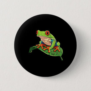 Roter-Augen-Laubfrosch-auf-Blatt-Regenwald-Tier-Mä Button