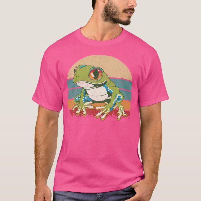 Roter Augfrösche, Mit Augen Baumfrösch T-Shirt (Vorderseite)