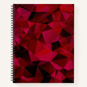 Roter Ausdruck für geometrische Dreiecke Notizbuch