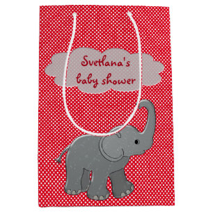 roter Babypartyelefant Mittlere Geschenktüte