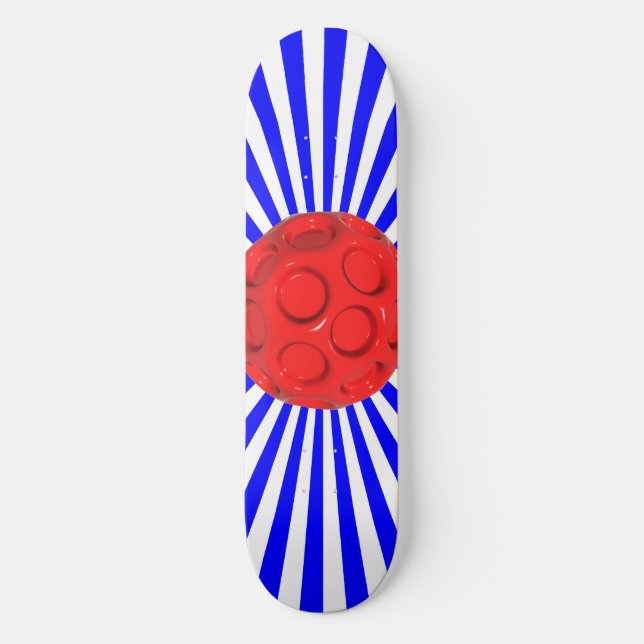 Roter Ball Skateboard (Vorderseite)