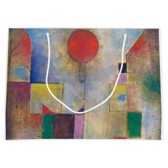 Roter Ballon, Klee Große Geschenktüte (Vorderseite)